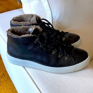 M. Gemi shearling high top sneakers, size 43